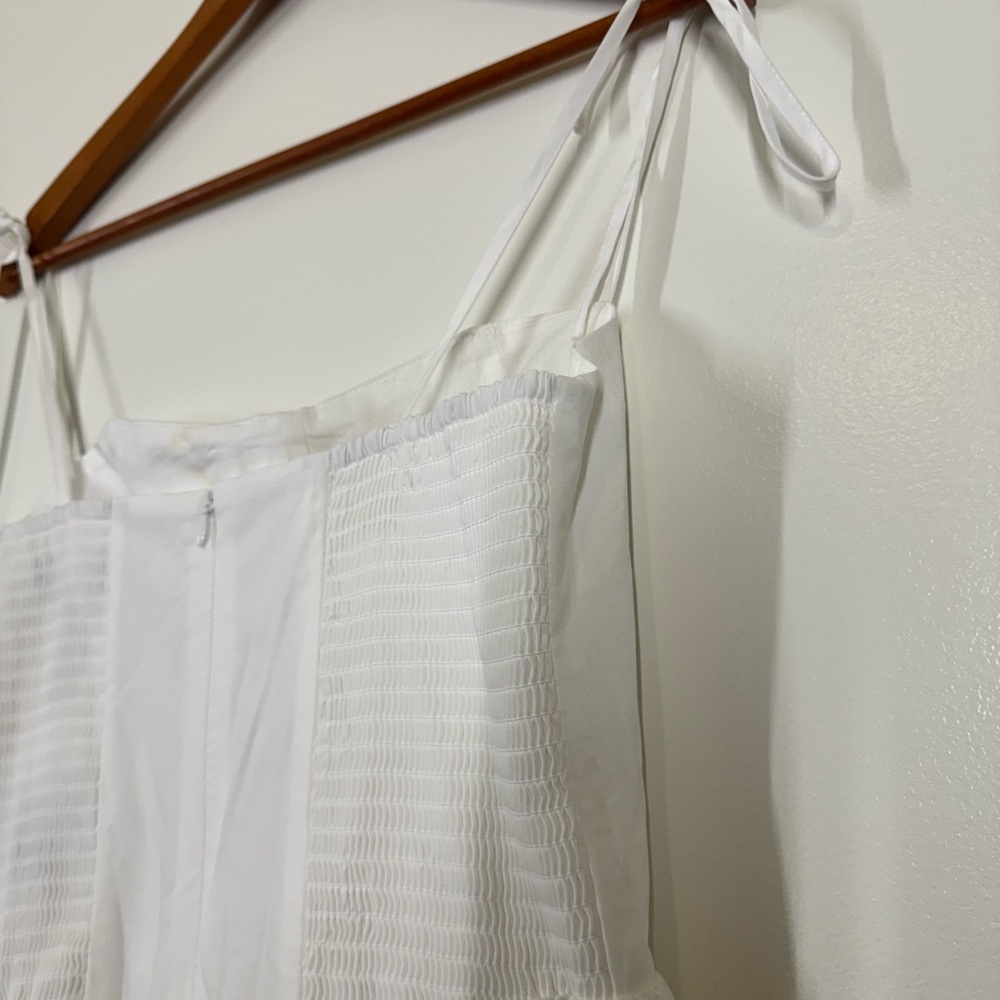 o.p.t White Dress with structured top and flowy skirt  *NWT* - Picture 7 of 12